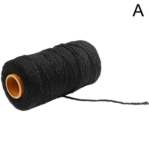 Cordon En Coton Coloré Torsadé, 19 Couleurs, 2mm, Pour Bricolage, Textile Maison Fait À La Main, Fourniture Décorative De Mariage
