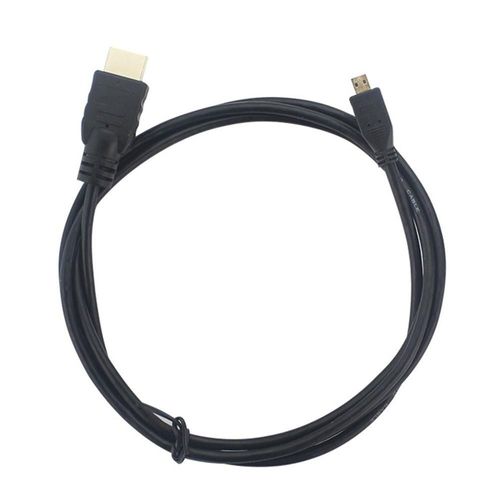 Câble Micro HDMI noir 4K 1.5M, pour Raspberry Pi 4 modèle B modèle B, adaptateur de câble