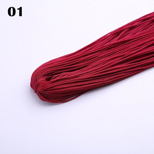 Cordon En Nylon Et Satin De Soie Tressé Multicolore 40-50m, Fil De Perles 1mm