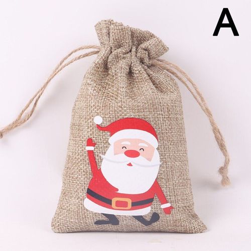 Sac Cadeau À Cordon De Serrage, Sacoche En Lin Et Coton, Fait À La Main, Flocon De Neige, Noël, Halloween, Mariage, Bijoux, Pochette Cadeau