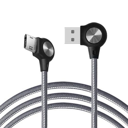 Câble Micro Usb 3a Intelligent 90 Degrés Pour Recharge Rapide Et Données, Cordon De Chargeur Pour Téléphone Portable Et Micro/Type-C