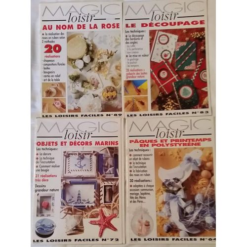 Lot De 4 Revues "Magic Loisir ": Numéros 64,72 83,89