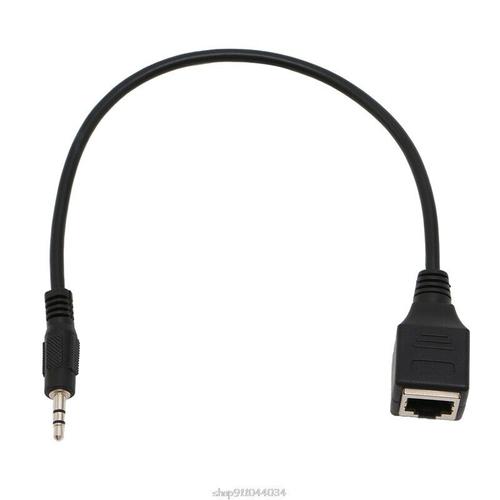 Câble mâle Jack TRS vers prise RJ45, 3.5mm, adaptateur Ethernet, fil 1 pièce F22 21, livraison directe