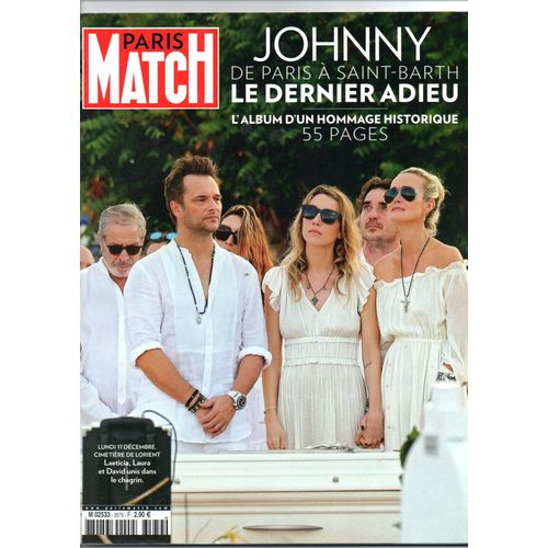 Paris Match N° 3579 2017 Johnny Hallyday Cover + 51 Pages Spécialement Dédiéess