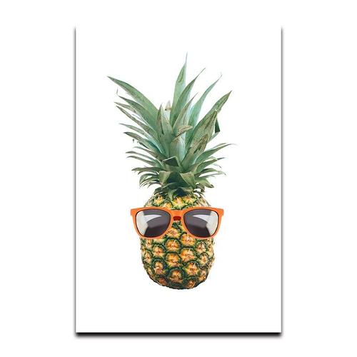 Children Poster Mr. Pineapple In The Sun Baby Nursery Wall Art Canvas Print Painting Picture Nordic Kid Girl Bedroom Decoration 40*40cm