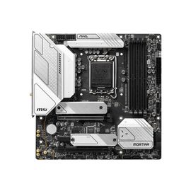 MSI MAG B660M MORTAR WIFI DDR4 - Carte-mère - micro ATX - Socket LGA1700 - B660 Chipset - USB-C Gen 2x2, USB 3.2 Gen 2, USB-C Gen2, USB 3.2 Gen 1 - 2.5 Gigabit LAN, Bluetooth, Wi-Fi 6 - carte...