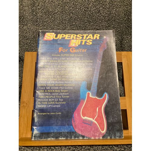 John Curtin Superstar Hits Guitar Partition Chant Guitare Tablature Accords Editions Warner