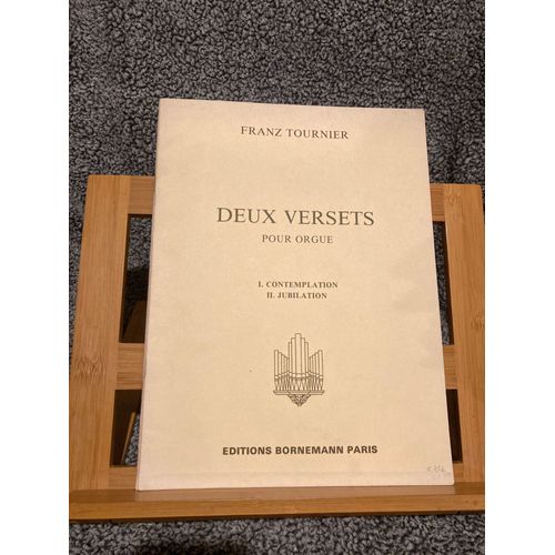 Franz Tournier Deux Versets Pour Orgue Partition Éditions Bornemann
