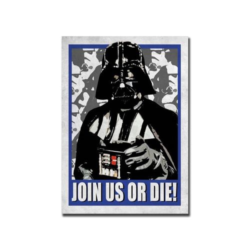 Affiche De Graffiti Star-War Darth Vader, Rétro, Film D'art De Rue, Peinture Sur Toile, Imprimés, Décor Mural Abstrait, Image De Chambre D'enfants 40*40cm