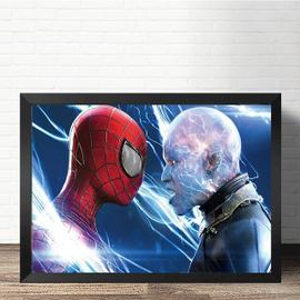 Enfants cadre avec Spiderman rouge et bleu dans une toile - Photoeffets
