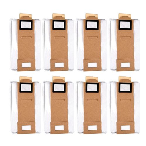 Lot de 8 sacs d'aspirateur pour Xiaomi Roborock S7 S7 Plus T7S Robot Aspirateur Sacs filtrants Sacs à poussière