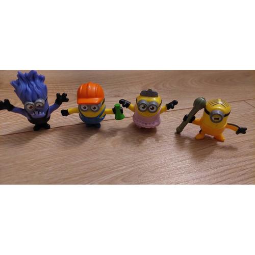 Lot 4 Figurines Minions Mcdonald's