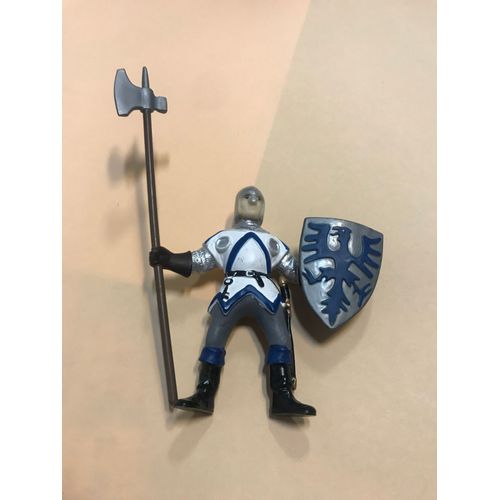 Figurine Chevalier - Soldat Du Moyen Âge - Papo - Plastique Peint - 2001 - 13x9 Cm