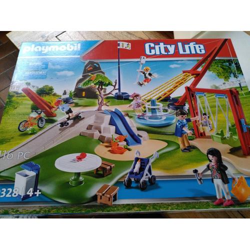 Playmobil City Life 70328 pas cher, Parc de jeux