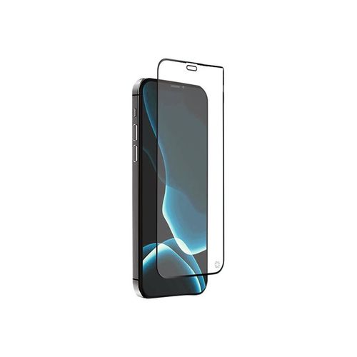 Force Glass Original - Protection D'écran Pour Téléphone Portable - Plat, Garantie À Vie - Verre - Couleur De Cadre Noir - Pour Apple Iphone 12 Pro Max