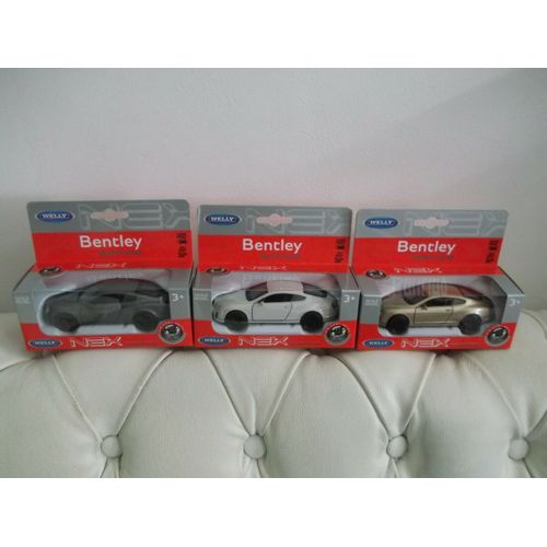 Bentley Continental Supersports - Lot De 3 Miniatures Voitures Métal Welly (1:43) N°43623