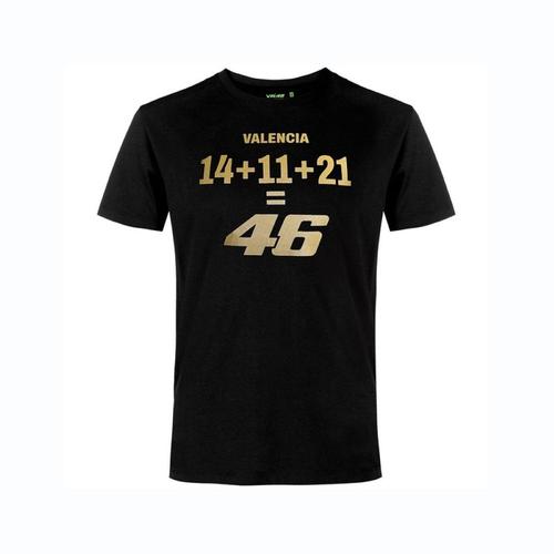 T-Shirt Valentino Rossi Vr46 Valencia Limited Officiel Motogp