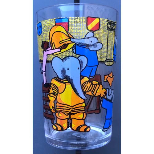 Verre A Moutarde Babar, De Brunhoff, Figurine, Bd , Bande Dessinée