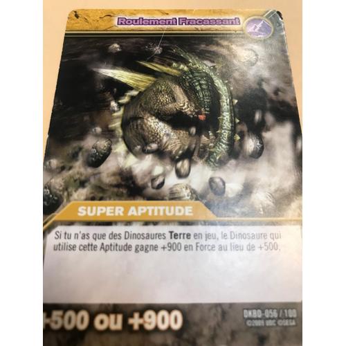 Carte Dinosaur King - Roulemant Fracassant - +500 Ou +900 - 2009 Sega 