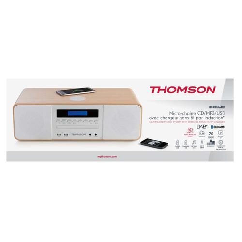 Combo avec système induction CD, radio DAB, thomson MIC201IDABBT