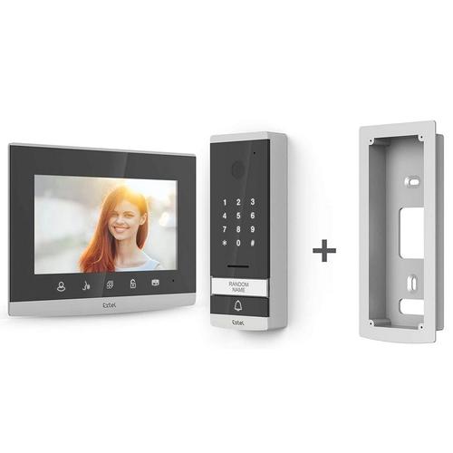 Extel - Visiophone écran 7" avec clavier à code intégré design miroir