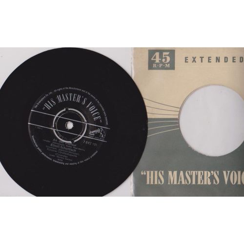 45 Ep Bundner Kandlerkapelle - Calanda - Der Fassputzer- An Der Jochkilbi - An Der Plessur -  Rössli-Schottisch His Master Voice - 7 Evz 101 - Suisse 1956