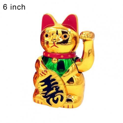 Moule Chat Porte-Bonheur En Plastique, Modèle D'exposition Boutique D'or, Cadeau De Décoration Pour La Maison