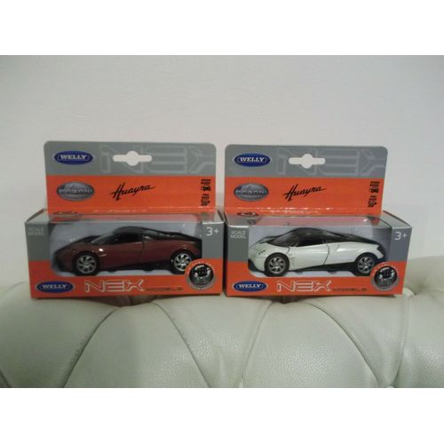Pagani Huayra - Lot De 2 Miniatures Voitures En Métal Welly (1:43) - N°43756