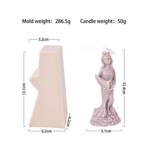 Moule De Bougie En Silicone Pour La Déesse Du Conte De Fées, Taille Fine, Artisanat Artisanal Fait À La Main, Fournitures D'art Décoratives