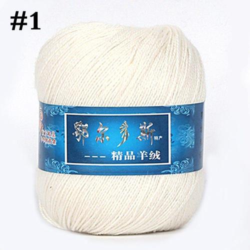 Fil De Laine En Cachemire Naturel Doux Et Lisse, 50 G/Lot, Fil De Laine Compagnon Pour Tricot À La Main, Fil De Laine Pour Bébé, Écharpes, Bricolage