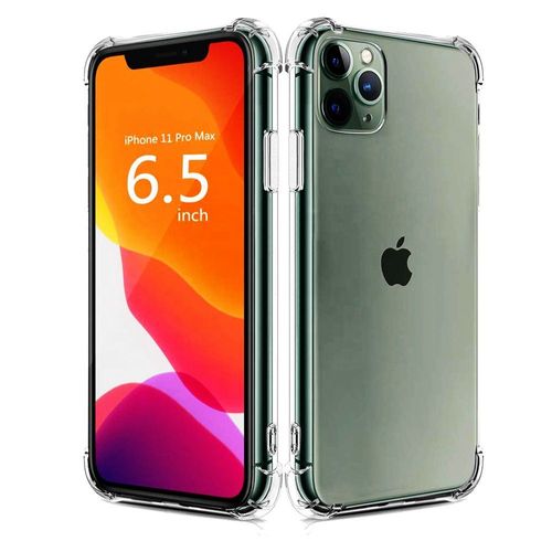 Coque Silicone Tpu Souple Pour Apple Iphone 11 Pro Max 6.5" Anti-Choc Ultra Résistant Avec Coins Renforcés - Transparent