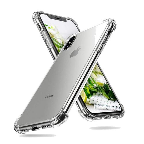 Coque Silicone Tpu Souple Pour Apple Iphone X 5.8" Anti-Choc Ultra Résistant Avec Coins Renforcés - Transparent