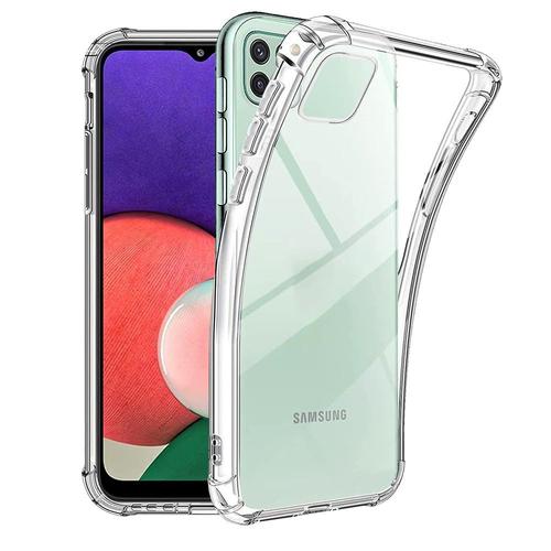 Coque Silicone Tpu Souple Pour Samsung Galaxy A22 5g 6.6" Anti-Choc Ultra Résistant Avec Coins Renforcés - Transparent