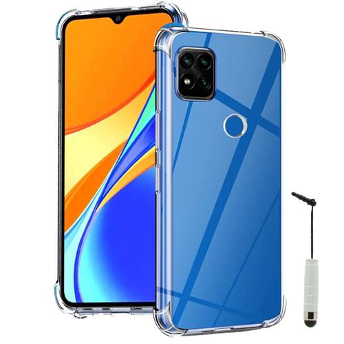 Coque Silicone Tpu Souple Pour Xiaomi Redmi 9c/ 9c Nfc/ Redmi 9 (India) 6.53" Anti-Choc Ultra Résistant Avec Coins Renforcés - Transparent + Mini Stylet