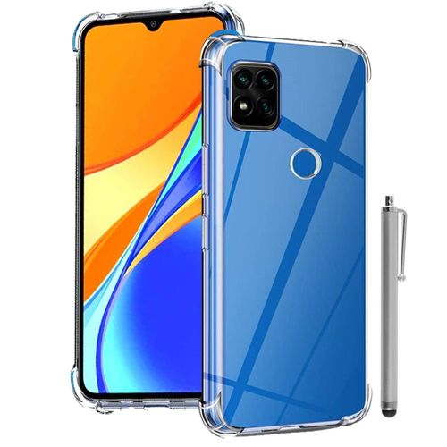 Coque Silicone Tpu Souple Pour Xiaomi Redmi 9c/ 9c Nfc/ Redmi 9 (India) 6.53" Anti-Choc Ultra Résistant Avec Coins Renforcés - Transparent + Stylet