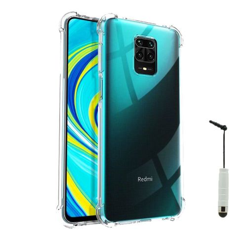 Coque Silicone Tpu Souple Pour Xiaomi Redmi Note 10 Lite 6.67" Anti-Choc Ultra Résistant Avec Coins Renforcés - Transparent + Mini Stylet