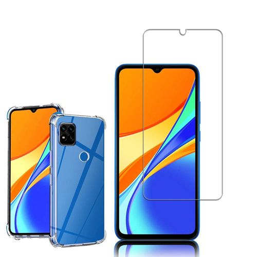 Coque Silicone Tpu Souple Pour Xiaomi Redmi 9c/ 9c Nfc/ Redmi 9 (India) 6.53" Anti-Choc Ultra Résistant Avec Coins Renforcés - Transparent + 1 Film Verre Trempé - Transparent