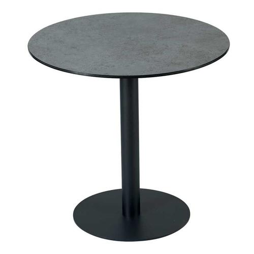 Table De Repas Ronde Anthracite Mat - Alina