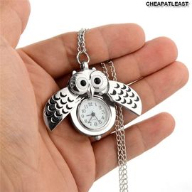 la montre à gousset chouette collier pendentif en forme la chaîne