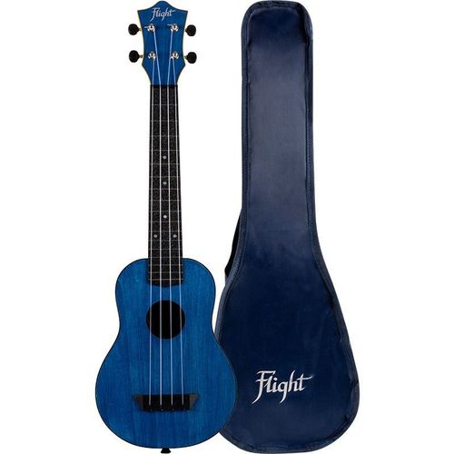 Flight Travel Series Tusl35 Dark Blue Concert Scale Ukulélé Soprano Avec Gigbag