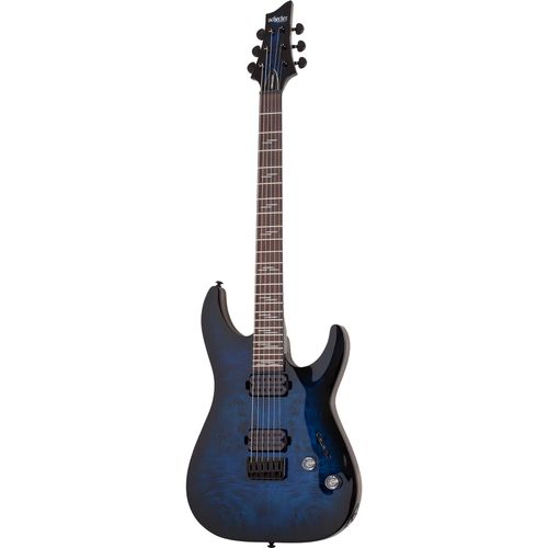 Schecter Omen Elite-6 See-Thru Blue Burst Guitare Électrique