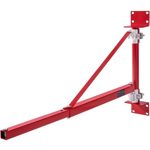 Bras de Support de Palan-VEVOR-Électrique-Charge 600 kg-Avec Poteau-Pivotant-Cadre de Palan Acier-180°-Atelier-Garage