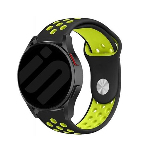 Bracelet De Style Sportif Phonecare Compatible Avec Samsung Galaxy Watch7 Lte 40mm - Noir / Verde