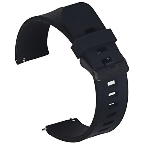 Bracelet En Silicone Lisse Avec Boucle Phonecare Compatible Avec Samsung Galaxy Watch7 Lte 44mm - Noir
