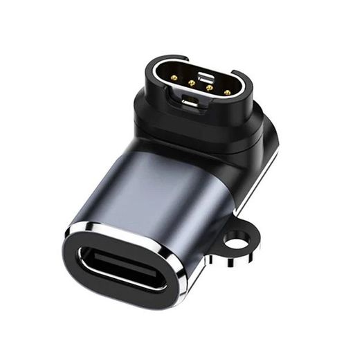 Adaptateur De Charge Type-C(F) Vers Garmin(M) Phonecare Compatible Avec Garmin Vivomove Style / 3 / 3s / Luxe - Gris