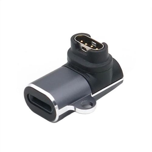 Adaptateur De Charge Type-Ios(F) Vers Garmin(M) Phonecare Compatible Avec Garmin Vivomove Style / 3 / 3s / Luxe - Gris