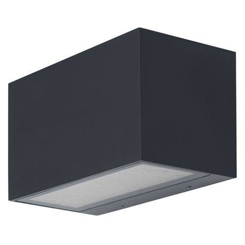 Ledvance Smart+ Wi-Fi Wide Brick Rgb 14.5cm- Applique Murale Led Gradable Gris Foncé Avec Boîtier En Aluminium De Haute Qualité, Rectangulaire, Contrôle Des Couleurs,14w,3000k Blanc Chaud, 600lm, Ip44