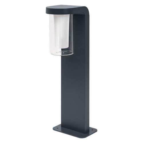 Ledvance Smart+ Cascade 50cm Post - Luminaire Sur Pied À Led Gradable Gris Foncé Pour L'extérieur Avec Boîtier En Aluminium De Haute Qualité, Contrôle Des Couleurs, 10w, 3000k Blanc Chaud, 420lm, Ip44