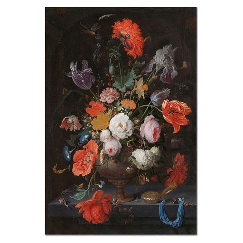 Peinture À L'huile Rétro Russe, Belle Fleur Imprimée, Décoration De Maison, Toile, Peinture Modulaire, Photos, Affiches Vintage, Décor De Maison Nordique 40*40cm
