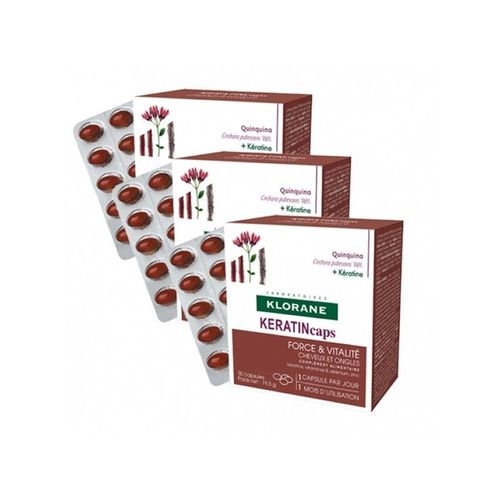 Klorane Keratincaps Force&vitalité Cheveux Et Ongles 3x30 Capsules 